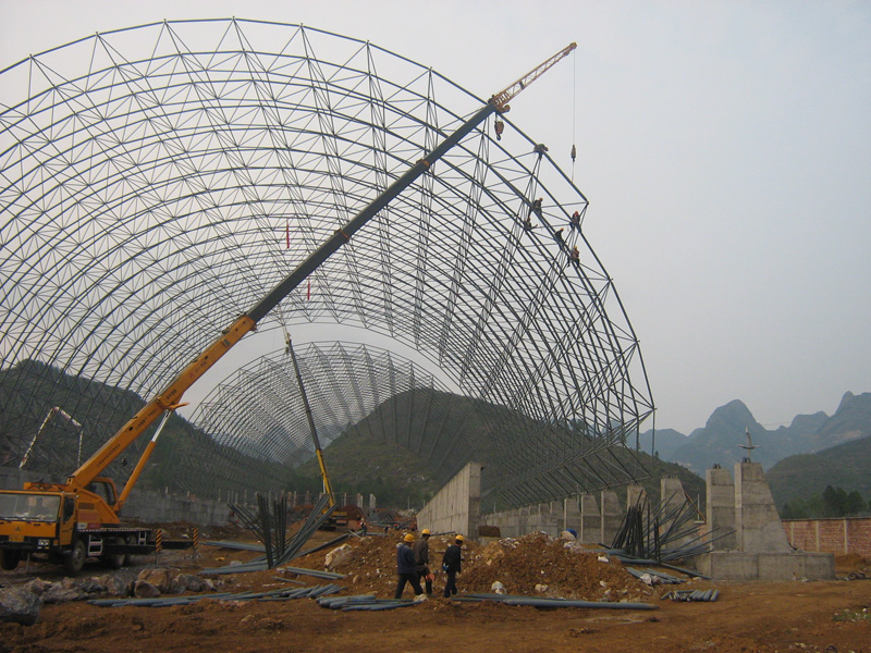 牙克石电厂网架煤棚